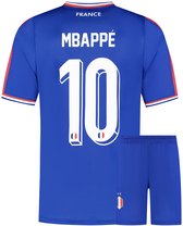 Mbappe Frankrijk Voetbaltenue Thuis - Voetbal Tenue Kinderen - Shirt en Broekje - Jongens en Meisjes - Volwassenen - Heren en Dames - Maat 152