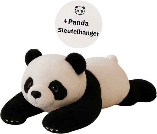 Verzwaringsknuffel Panda – 1.8kg – 60cm – Weighted Knuffel tegen Angst & Stress – Zware Knuffelbeer – Sensorisch Speelgoed – Ontspanningsknuffel – Verzwaarde Knuffel
