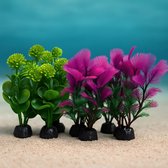 Plantes artificielles pour aquarium - 10 pièces - Mélange de couleurs - Décoration Plantes' aquarium - 10 cm