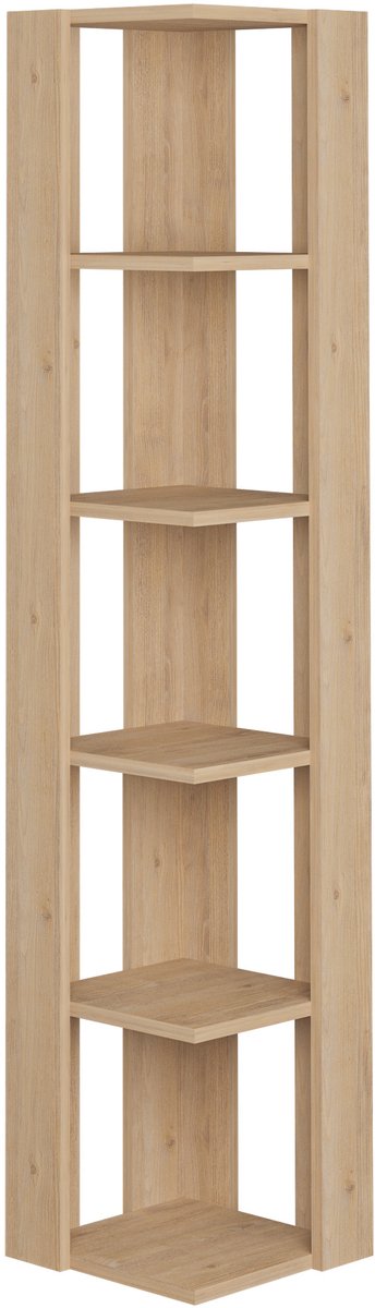 Hocus Picus Boekenkast 6 Planken - Eiken - 32x32x161 cm