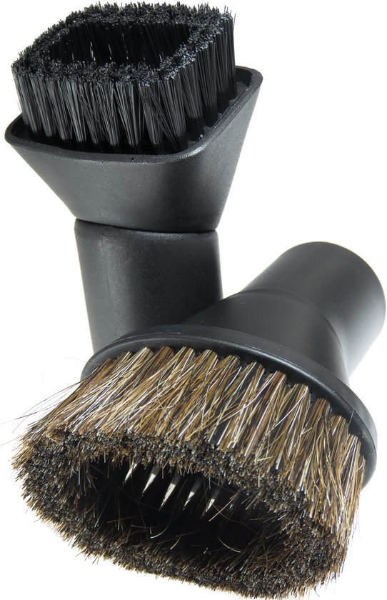 Dparts Stofzuiger Plumeau - Zacht en Hard - Universeel stofzuigermond set geschikt voor Miele Bosch Siemens Philips Nilfisk AEG Inventum Bestron Karcher Numatic stofzuiger - 32mm + 35mm - Kleine zuigmond borstel mondstuk accessoire hulpstuk