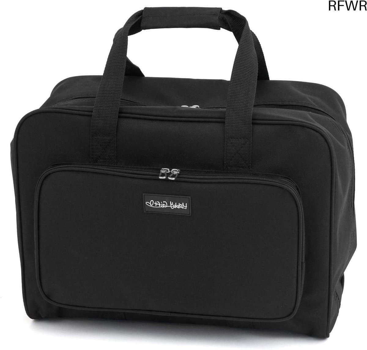RFWR® Exclusieve Naaimachine Tas met Extra Accessoires Opslag - 20 x 43 x 37cm, Zwart