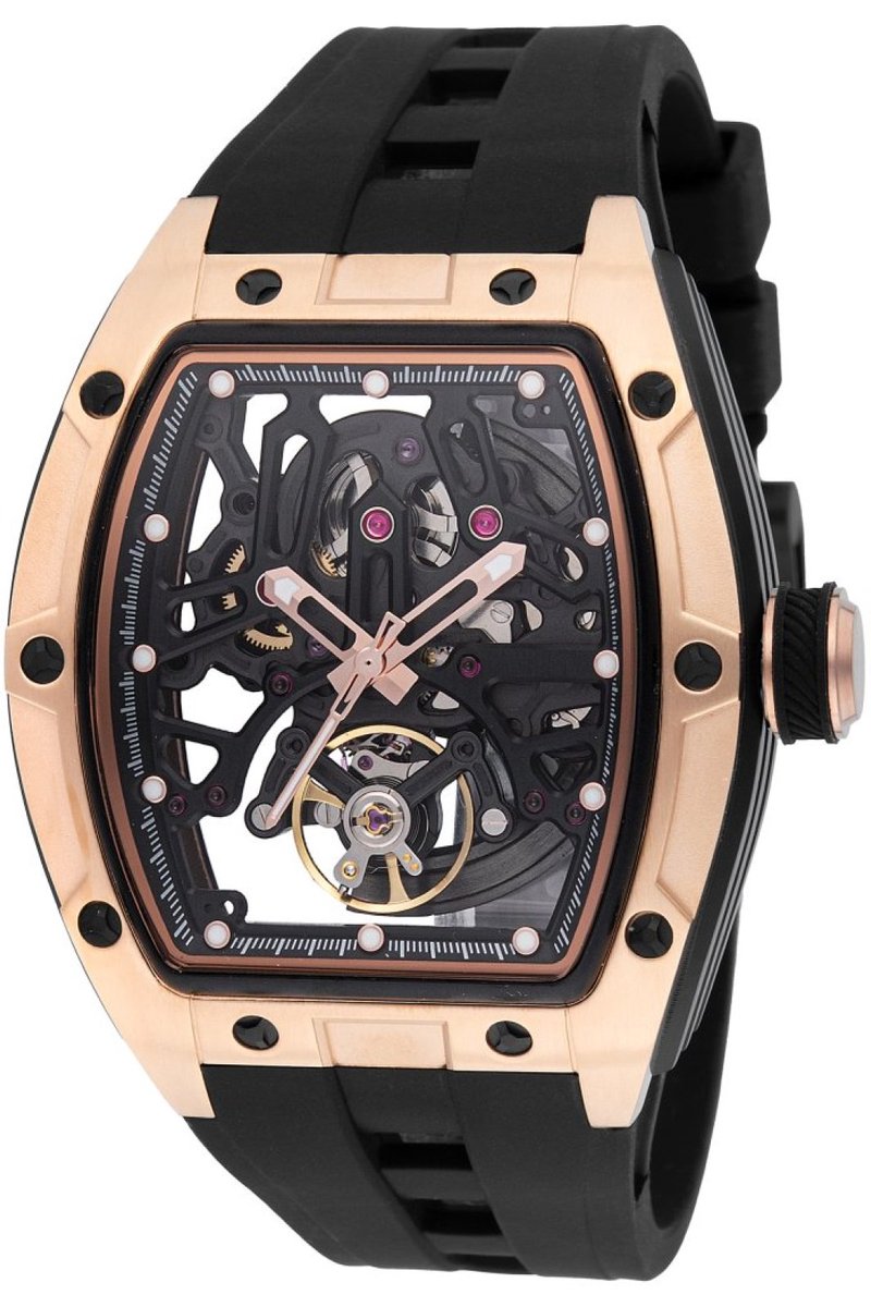 Invicta S1 Rally 49032 Heren Horloge - Waterdicht - Analoog - Automatisch Uurwerk - Roestvrij Staal met zwarte Wijzerplaat - 44mm