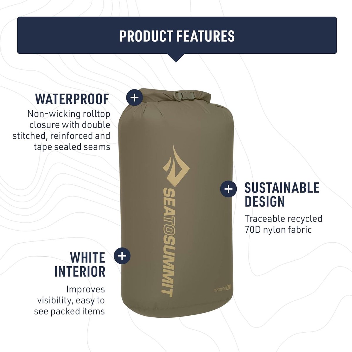 - Lightweight Dry Bag XXS 1.5L - waterdichte opslag - rolsluiting - gerecycled weefsel - bevestiging & D-ring - wandelen en peddelsport - Sulphur Yellow - 34g