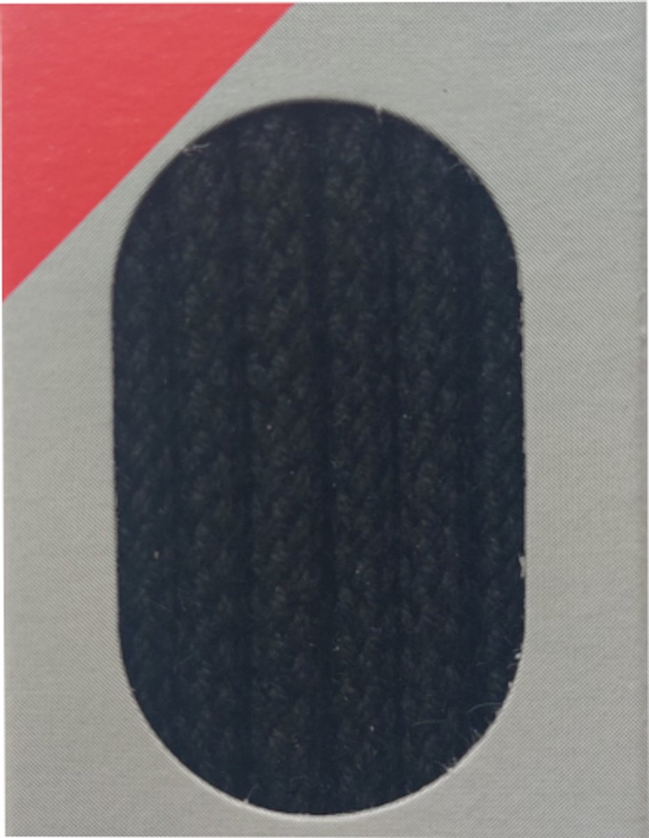 Bob Veter - Zwart - Sport Rond - Koord Veters - Lengte 75 cm - Dikte 3 mm - Schoenveter