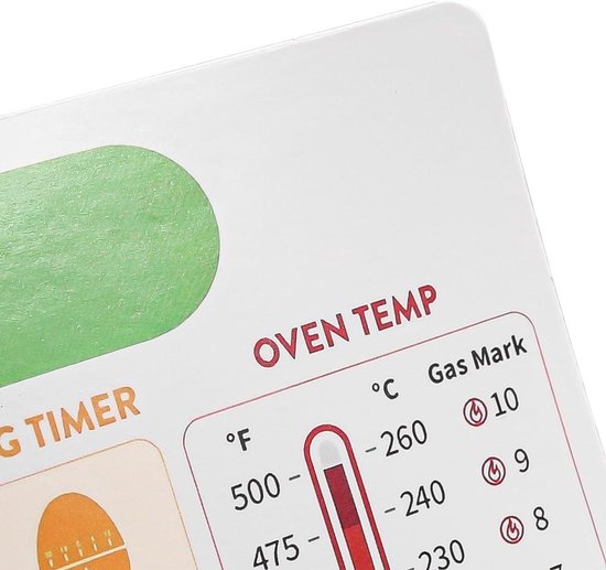 Keuken Conversie Magneet - Snelle Referentie Gids, Bakbenodigdheden, Keuken Koelkast Magneet met Gewicht, Vloeistof, Temperatuur, Extra Large Gemakkelijk te lezen Bellv