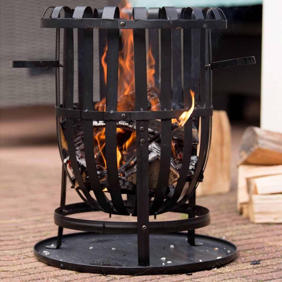RedFire Dallas Vuurkorf met grillplaat - Zwart