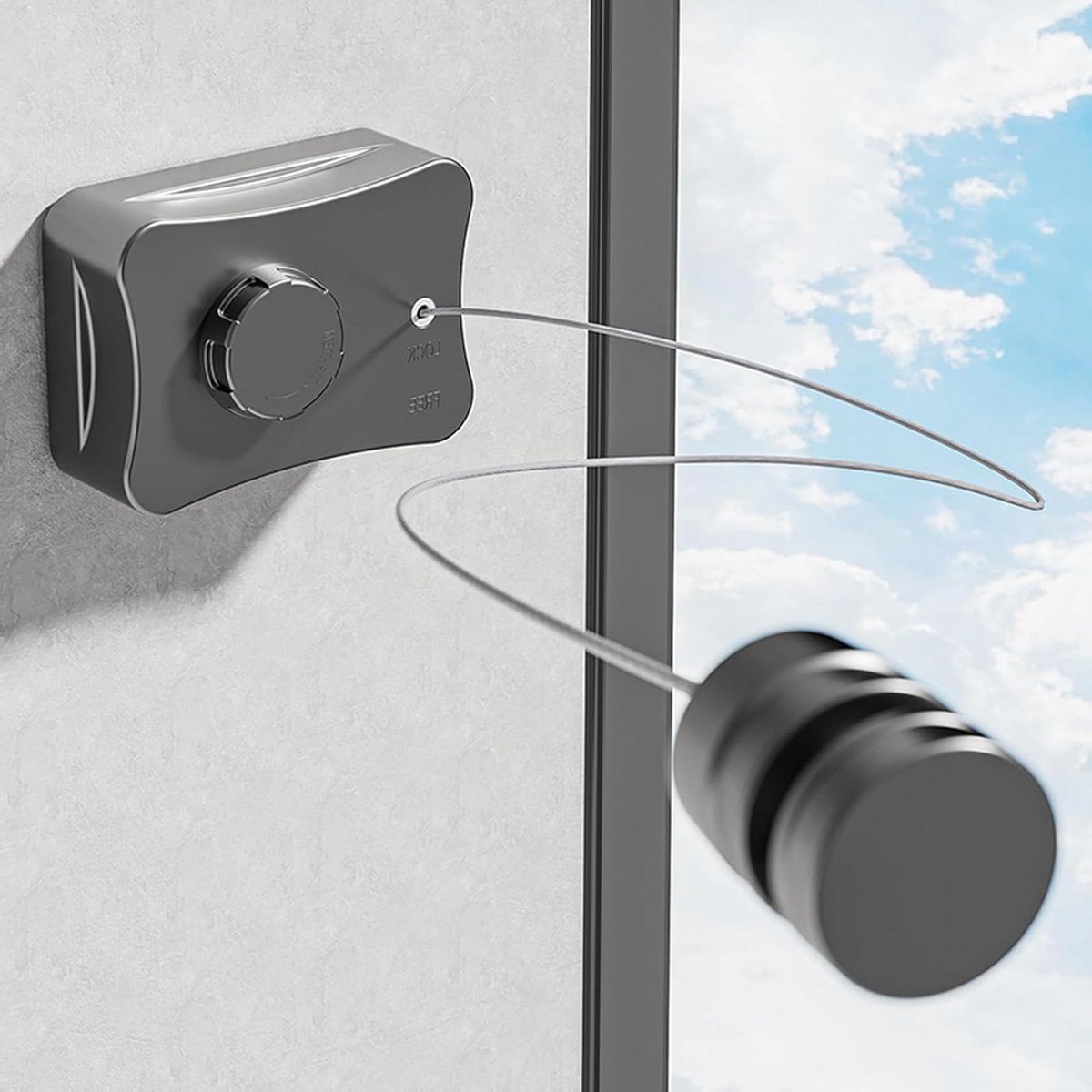 Goedkoopste Extendable Wall Clothesline 5.1m Steel Core for Balcony, Bathroom, and Bedroom - Extra Strong Camping and Travel Accessories