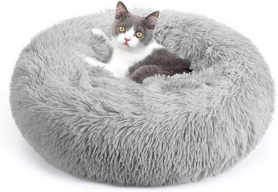 Hondenhuis, warm en gezellig kattenholbed voor binnen met afneembaar kussen, wasbare pluche hondeniglo, opvouwbare antislip kennel voor huisdieren, puppy, kitten, konijn