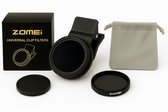 Zomei 37mm CPL Lens Set - Inclusief Universele Lens Clip, Tasje & Lenscover voor Smartphone Fotografie