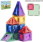 Gladi Tiles | Micro Tiles 40 Stuks - Magnetisch Speelgoed Reisset - Magnetic Tiles - STEM Speelgoed voor 3 t/m 12 Jaar - Magnetische Tegels - Magnetische Bouwstenen - Educatief Speelgoed - Speelgoed Cadeau