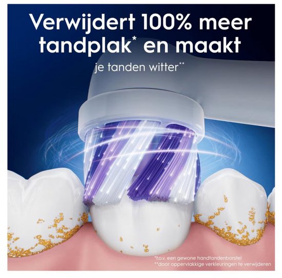 Oral-B iO Radiant White Opzetborstels Wit - 2 Stuks