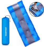 Campfest - Slaapmat - Slaapmatje - Zelfopblazend - 1 persoons - Kamperen - Festival camping - 60 x 192 cm - Foam - blauw