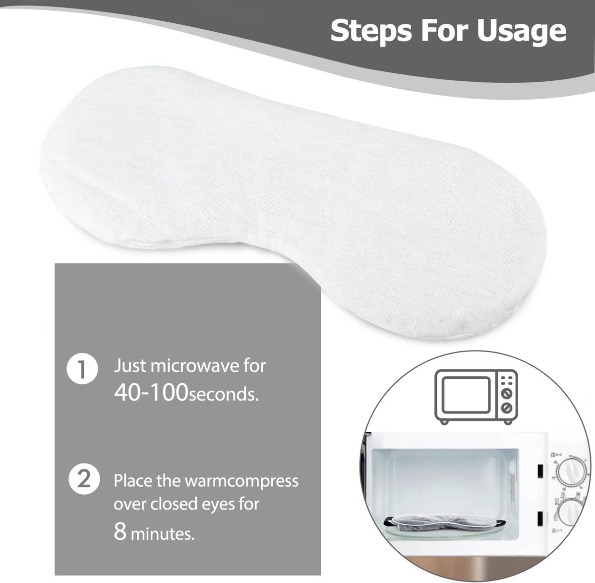 Luxe Slaapmasker - Traagschuim Slaapmasker - Stoom Oogmasker- Verduisterend Oogmasker - Verzacht de ogen - Verstelbaar - Blinddoek - Zijdezacht - Anti-Rimpel - Ergonomisch - Vrouwen en Mannen — cadeau in Verzorging - foto 5