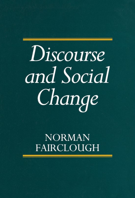 Discourse & Social Change - cover
