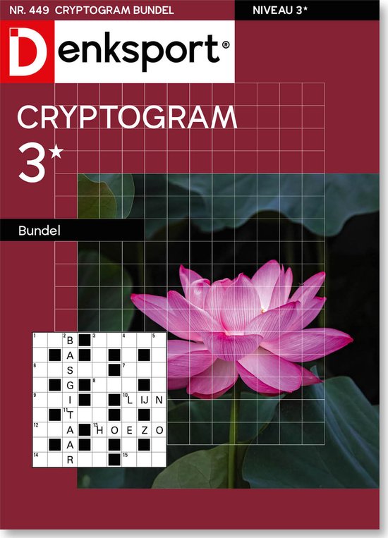 Denksport Puzzelboek Cryptogrammen 3* bundel, editie 449