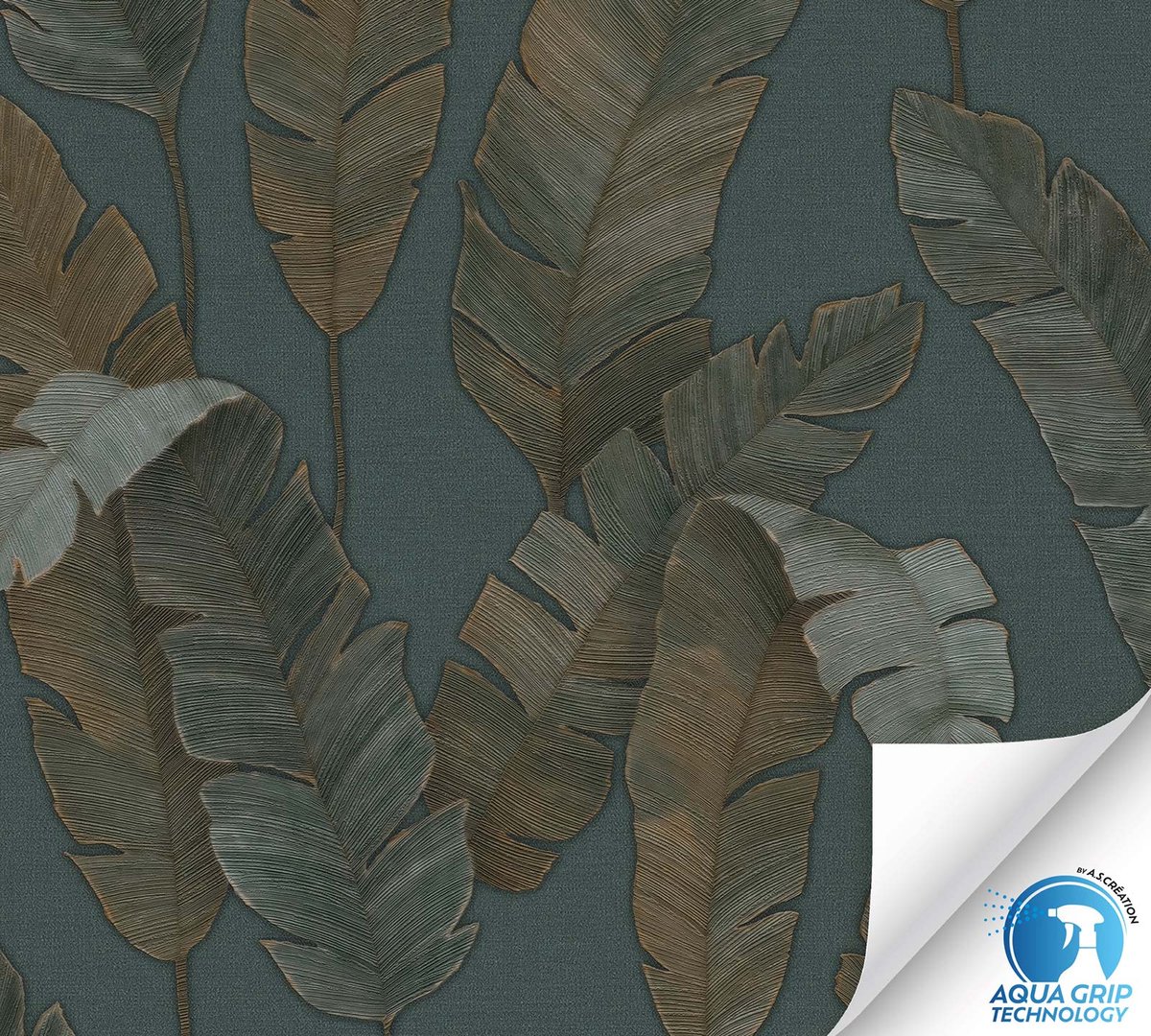 GROTE BLADEREN BEHANG | Floraal - Behangen zonder lijm! - A.S. Création WOW Designdrop
