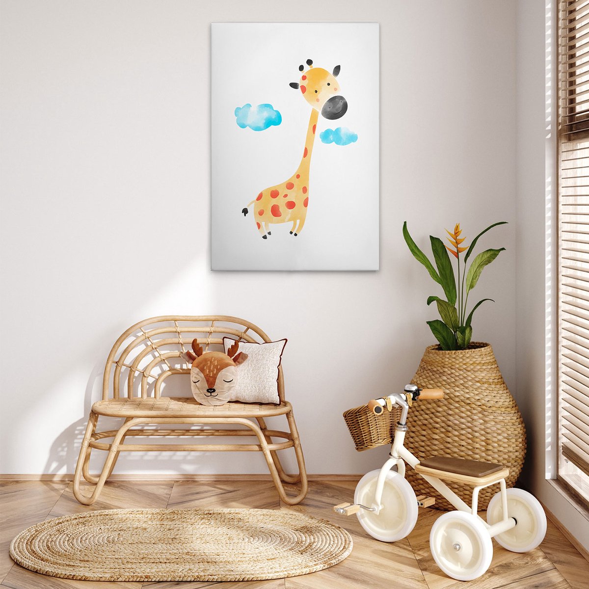 Canvas Elephant Lion Giraffe 3 | DD132520