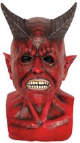 Masque de diable avec cou en latex