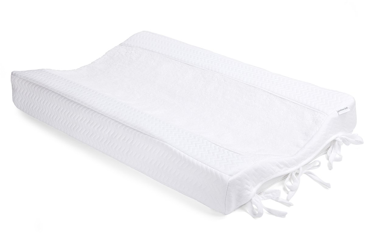 Poetree Kids aankleedkussenhoes White - aankleed kussenhoes wit/baby aankleedkussenhoes