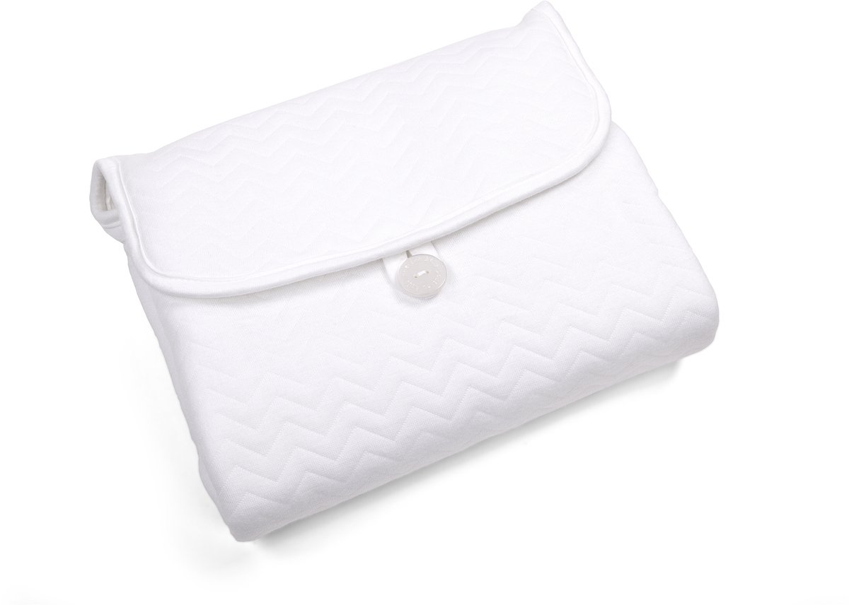 Poetree Kids verschoonmatje voor onderweg wit - portable changing mat cover