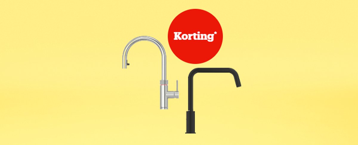 Korting* op keukenkranen