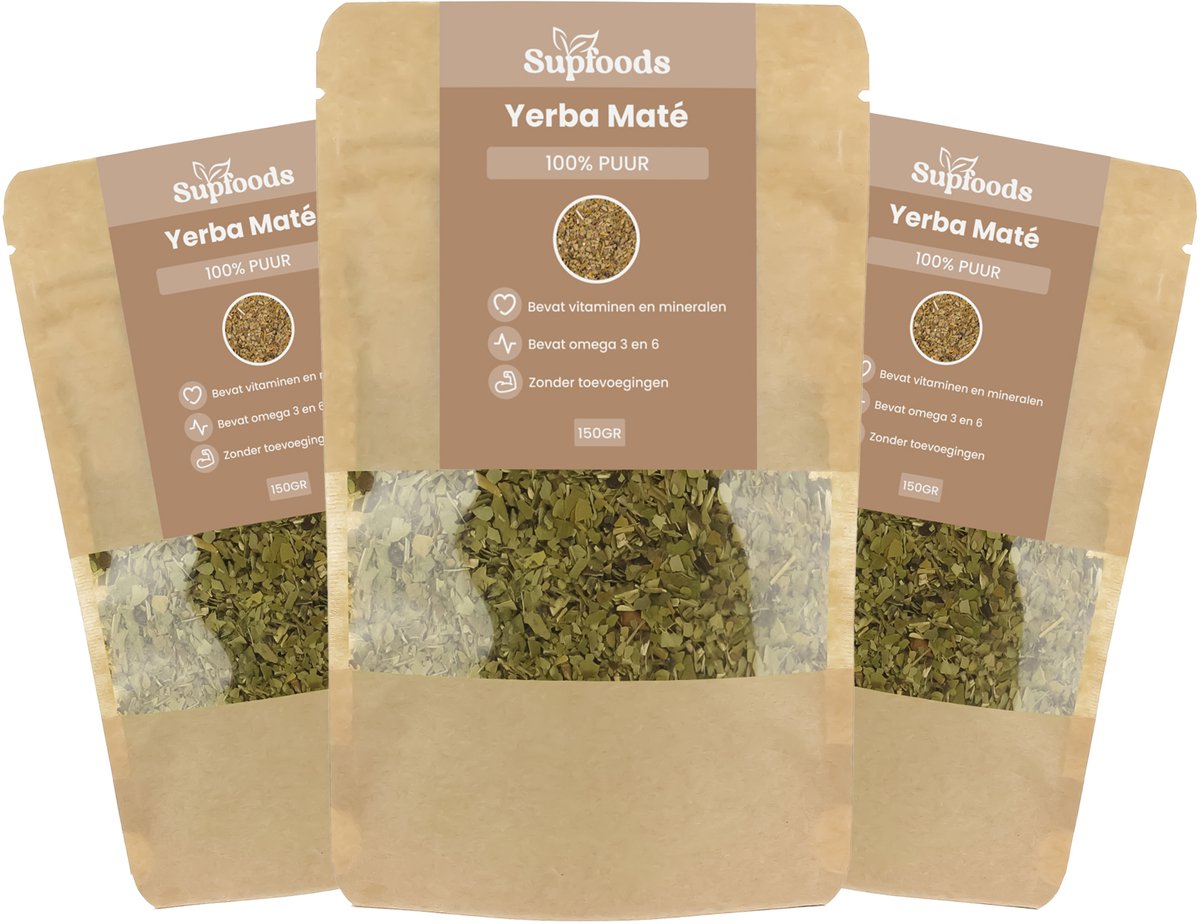 Yerba Mate 100% Puur - 600 gram - Traditionele Groene Thee - Yerba Mate Thee Ongerookt