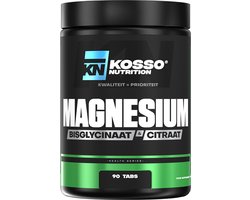 Kosso Nutrition – Magnesium Pro – Voor een Goede Spierwerking & Zenuwstelsel – Vegan – 90 Tabletten