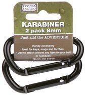 BCB 8mm karabijnhaak (2 stuks) CL114