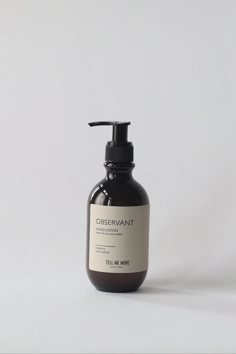 Handlotion Observant Tell Me More Handlotion Observant – Parfumvrij – 275 ml - Scandinavisch design