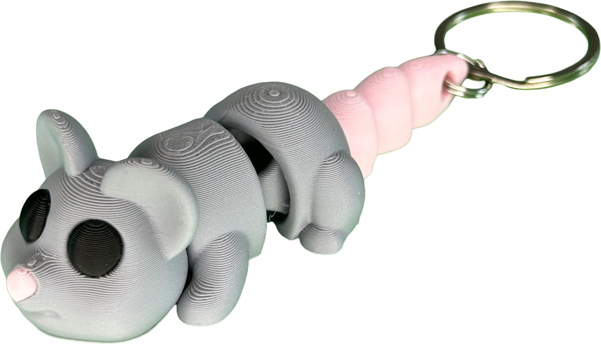 Muis sleutelhanger 9 cm