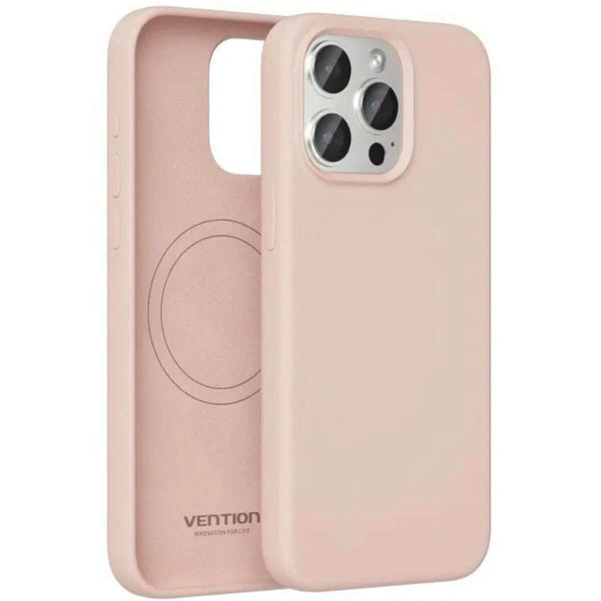 Vention iPhone 14 Pro Max Telefoonhoes Zalmkleurig Magsafe