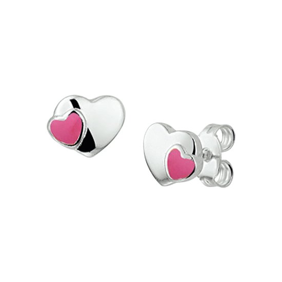Yep! - Boucles d'oreille clous Coeur - Argent