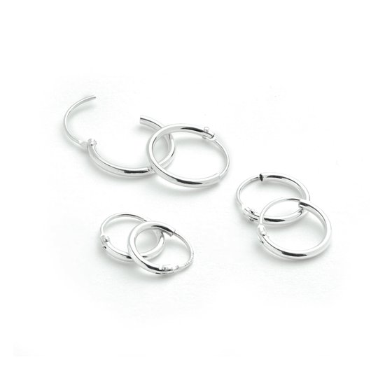 Glams set oorringen - Zilver