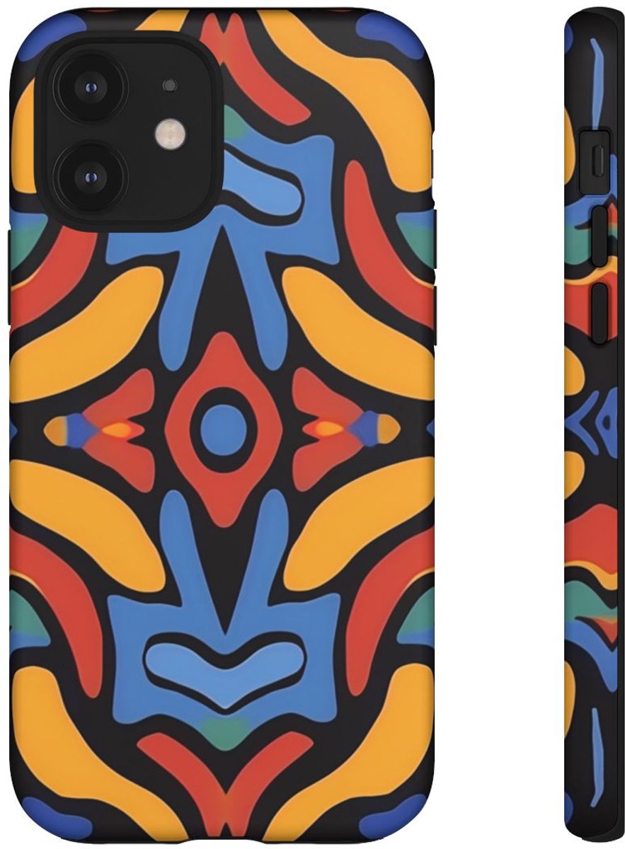 Kleurrijk Abstract Patroon – Telefoonhoesje Geschikt voor iPhone 12