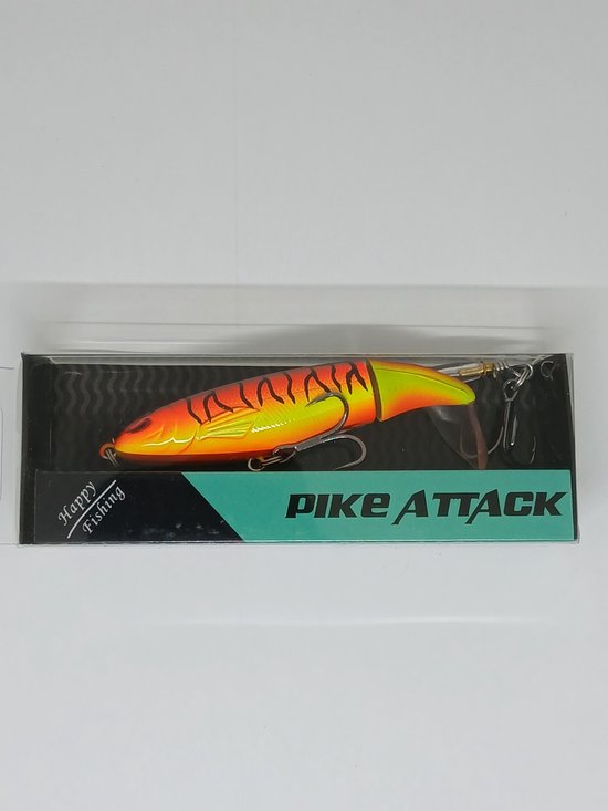 PikeAttack - Whopper Plopper - Roofvissen - Oranje - 13,5g - 10cm van PikeAttack — afbeelding 2