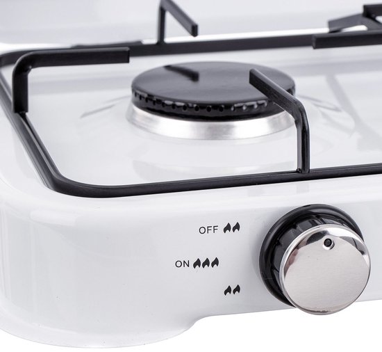 SMH LINE® Gas kooktoestel 2 pits XL - Camping kooktoestel - Gaskomfoor - Incl. Gasslang set van SMH LINE® — afbeelding 3