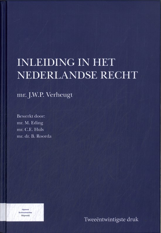 Inleiding in het Nederlandse recht - cover