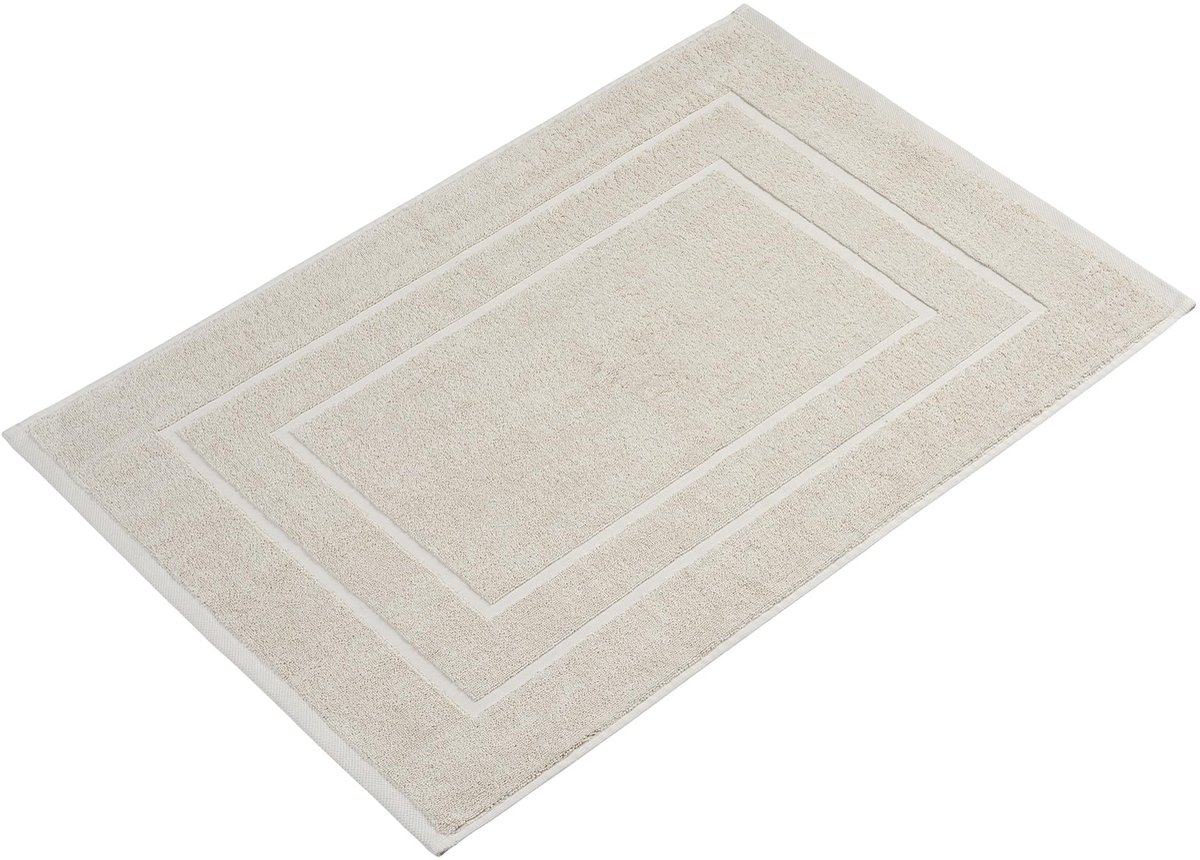 Homewell Badmat | 60 x 90 cm Extra Groot | 100% Katoen | Douchemat | Kleur: Beige