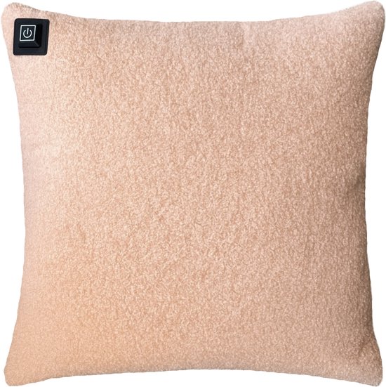 Warmpi® Teddy Warmtekussen – Beige – Draadloos & Netstroom – Met 10.000mAh Powerbank & 2,5m USB-Kabel – 3 Warmtestanden tot 65°C – Infrarood verwarmd kussen