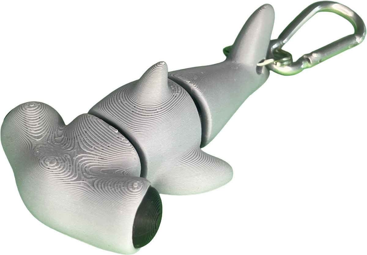 Flexi Hamer Haai Tassenhanger 9 cm