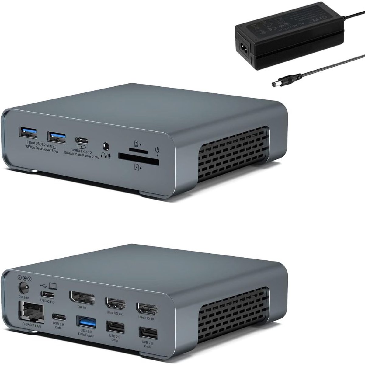 Docking Station Laptop 2x HDMI - Splitter Laptop - USB-C - Universeel