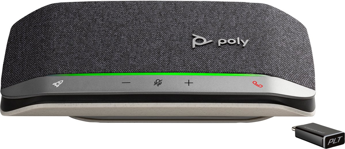 POLY sync 20+ luidspreker telefoon - Bluetooth - USB-C - BT600c Dongel - Zwart Zilver