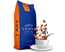 Canal Coffee Co. Espresso – Premium Biologische & Fairtrade Koffiebonen – 1kg – Rijke Smaak met Noten & Pure Chocolade – Amsterdamse Koffietraditie
