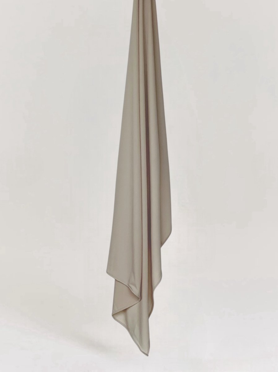 Premium Jersey XL - Stone - By Dihane - Hoofddoek - Premium Jersey - Hijab - Moslima - Premium Jersey Large - Sjaal - 70x 200cm