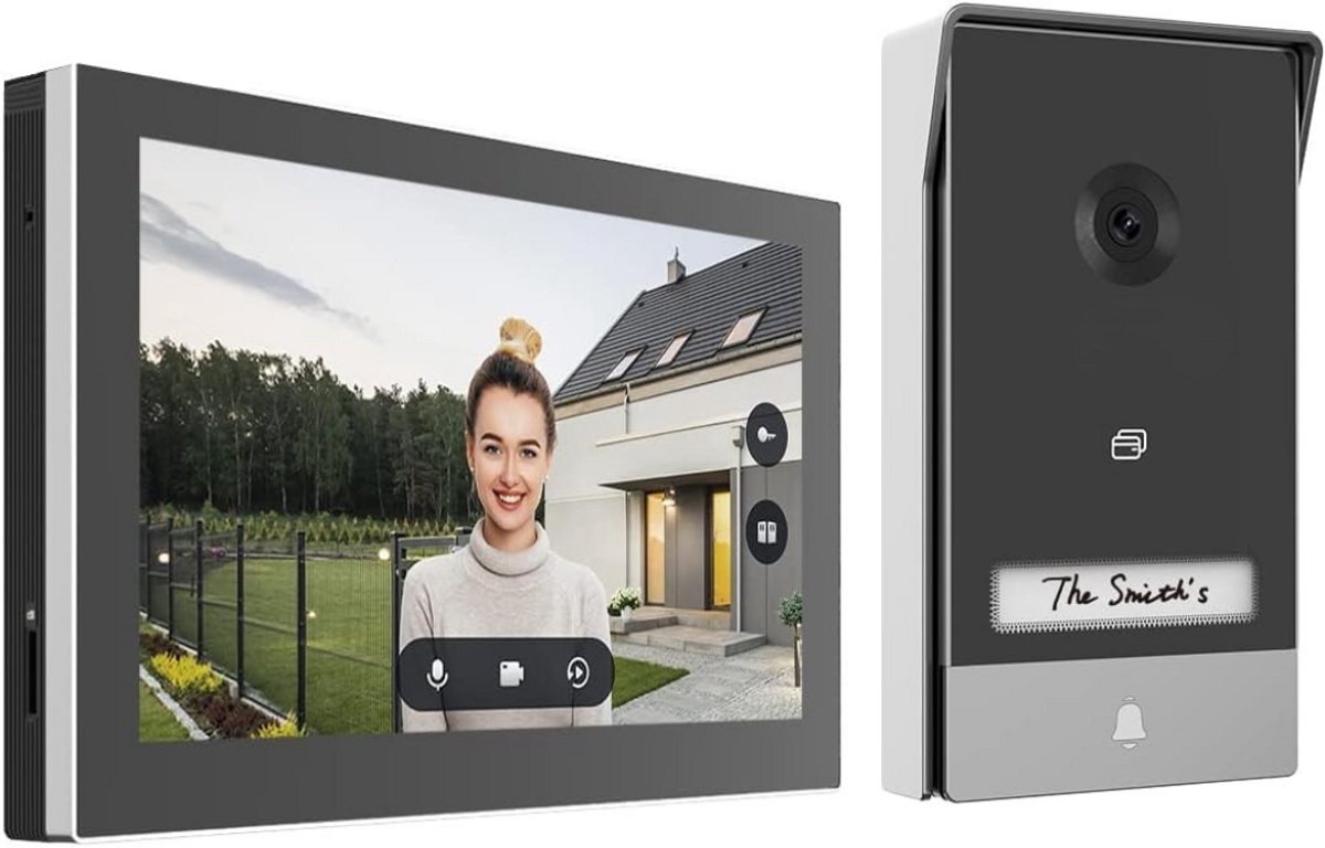 Lexium Video deurbel zonder abonnement - Deurbel met camera - Draadloze video deurbel - Beveiliging woning - Deurbel met app - Slimme deurbel - Geen maandelijkse kosten - Beveiligingscamera - WiFi deurbel - Voor smartphone en tablet