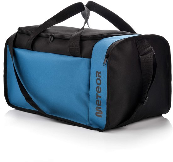 Meteor Odyn - Fitness tas - Sportuitrusting - Ideaal voor sportschool en training - Zwart / Blauw