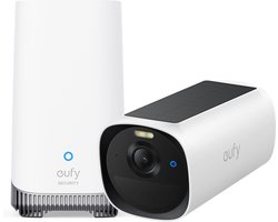 eufy E40 1-CamSet (+HomeBase 3 S380) – draadloze outdoor beveiligings camera op zonne-energie – 2K-resolutie, MaxColor nachtzicht, gezichts herkenning met AI, uitbreidbare lokaleo pslag, geen maandelijkse kosten