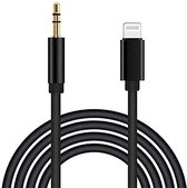 Bol.com Aux-Kabel iPhone - Auto Aux kabel - 3.5 mm Lightning Audiokabel - 1.2 Meter - Geschikt voor iPhone X/11/12/13/14 en iPad... aanbieding