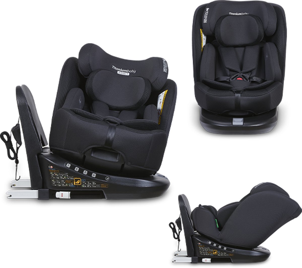 Titanium Baby Smart Jade - Autostoel - i-Size - Black/Mesh